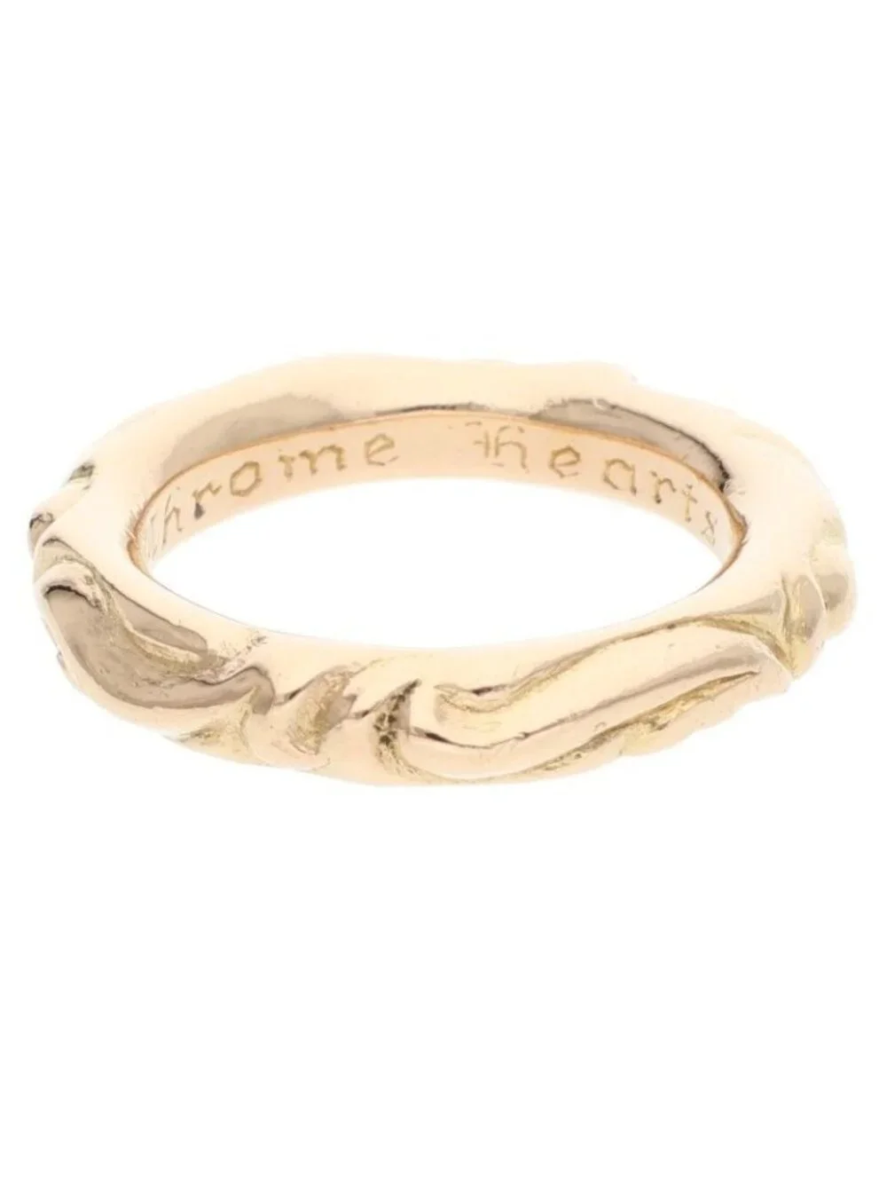 Chrome Hearts 22k Scrl Band 22k Scroll Gold Ring